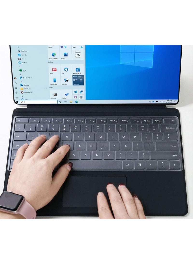 Ultra Thin TPU Keyboard Cover for Microsoft 2024 Surface Pro (11th Edition Copilot+ PC) & Surface Pro 10 13", 2022 2021 Surface Pro 9 8 13" i5 i7 & Surface Pro X 13" 2020 2019 Protector - Image 2